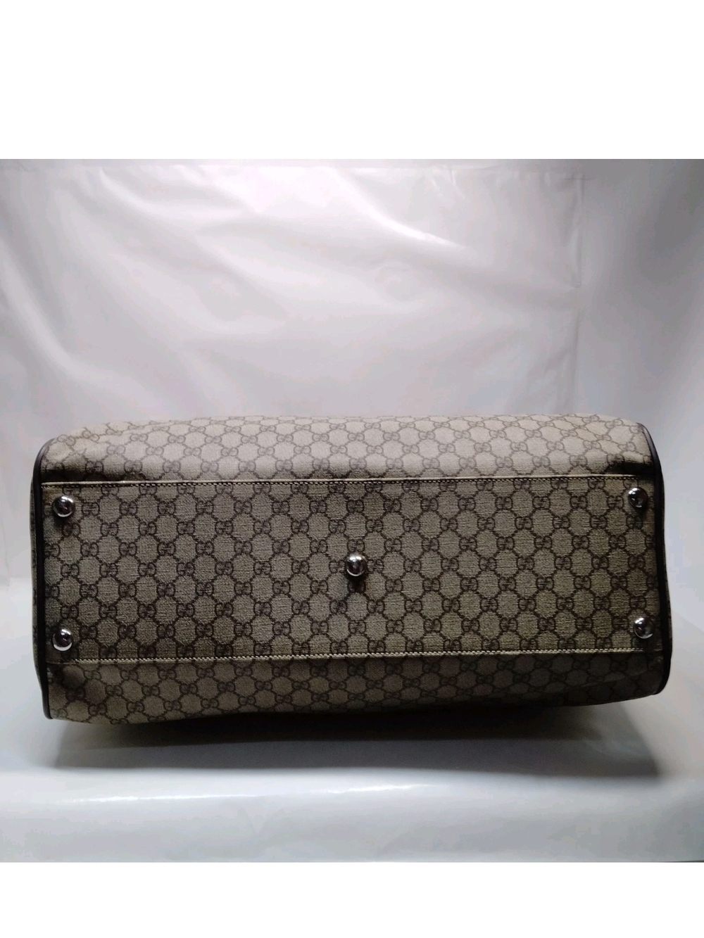 Gucci Brown Monogram Duffel Bag - Picture 5 of 9